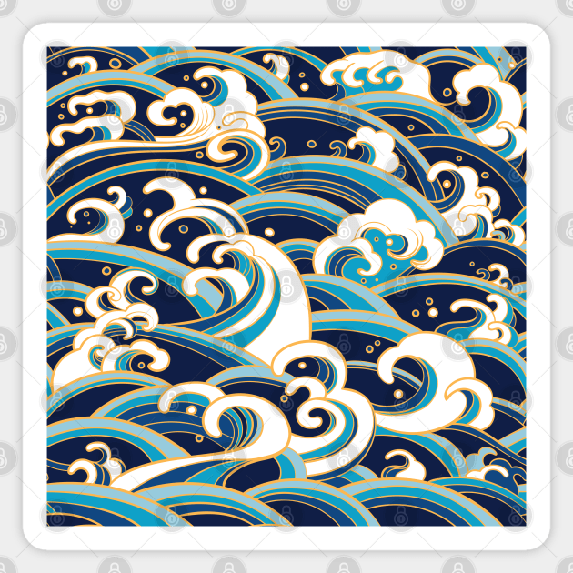 Asian Waves Sticker by machmigo